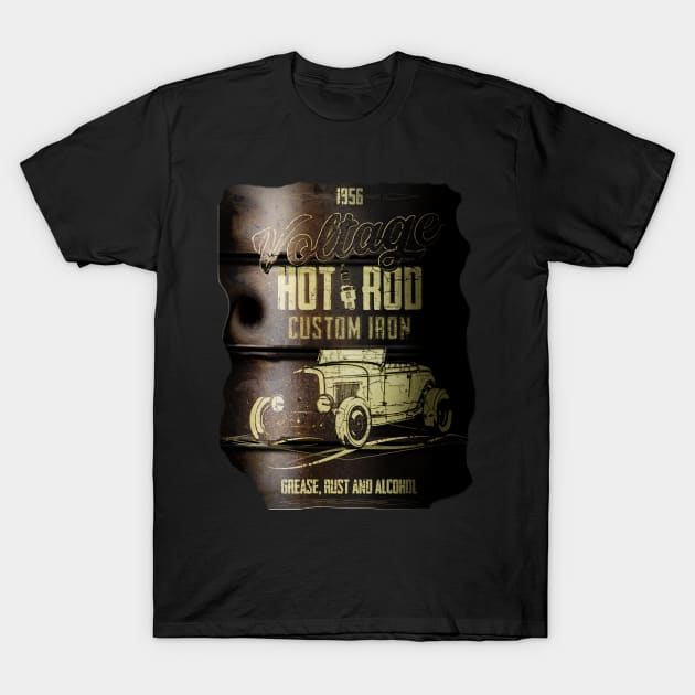 Hotrod Custom Iron T-Shirt by hardtbonez